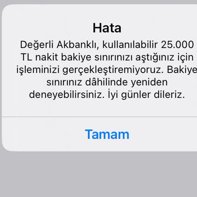 Akbank Nakit Avans Kullanımı