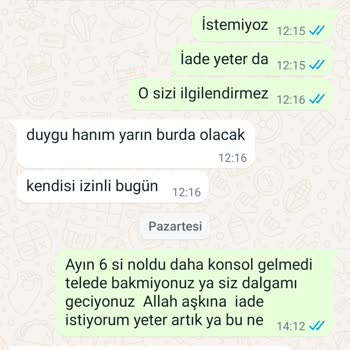 Dinler Mobilya Mondi Çınardere Ürün Teslimi İçin Aylar Oldu
