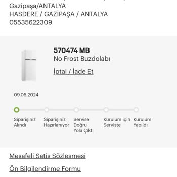 Arçelik Buzdolabı Hâlâ Teslimat Yapılmadı