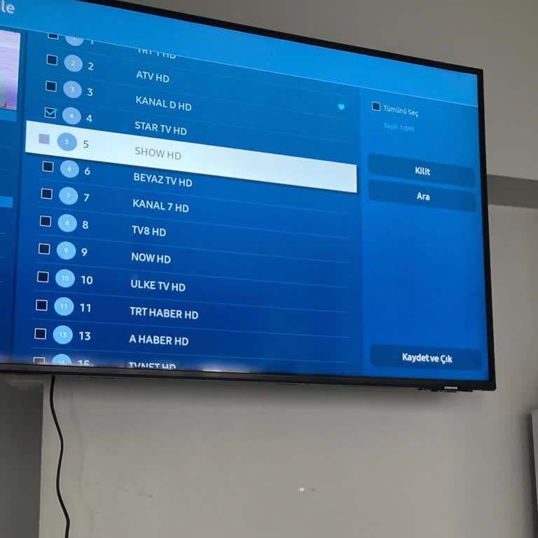 Samsung CU8000 Kanal Taşıma Yapmıyor