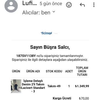 Lufin Store Ürünü Göndermiyor. Ulaşamıyorum.