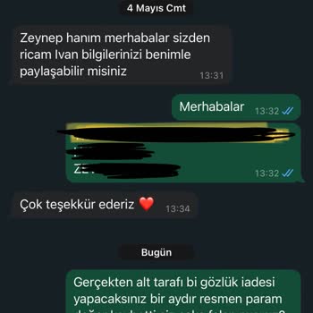 Falan Eyewear Ürünü Yolladığım Halde Ücret İademi Yapmıyor