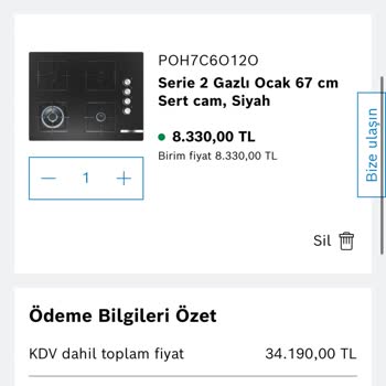 Bosch Ankastre Fırın Pişirmiyor!