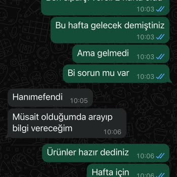 Depo Dünya Furniture Telefonlara Cevap Yok Ürünler Teslim Edilmedi.