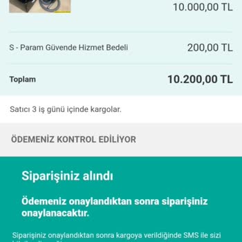 Sahibinden Param Güvende Paramı İade Etmiyor