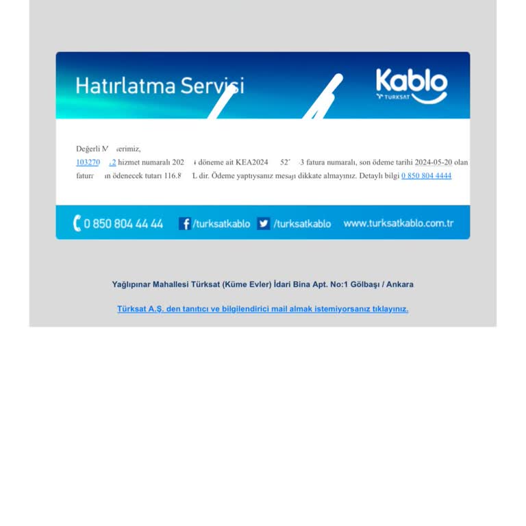 Kablo Net Taahhüt Bitiminde Yaşanan İletişim Ve Hizmet Sorunları