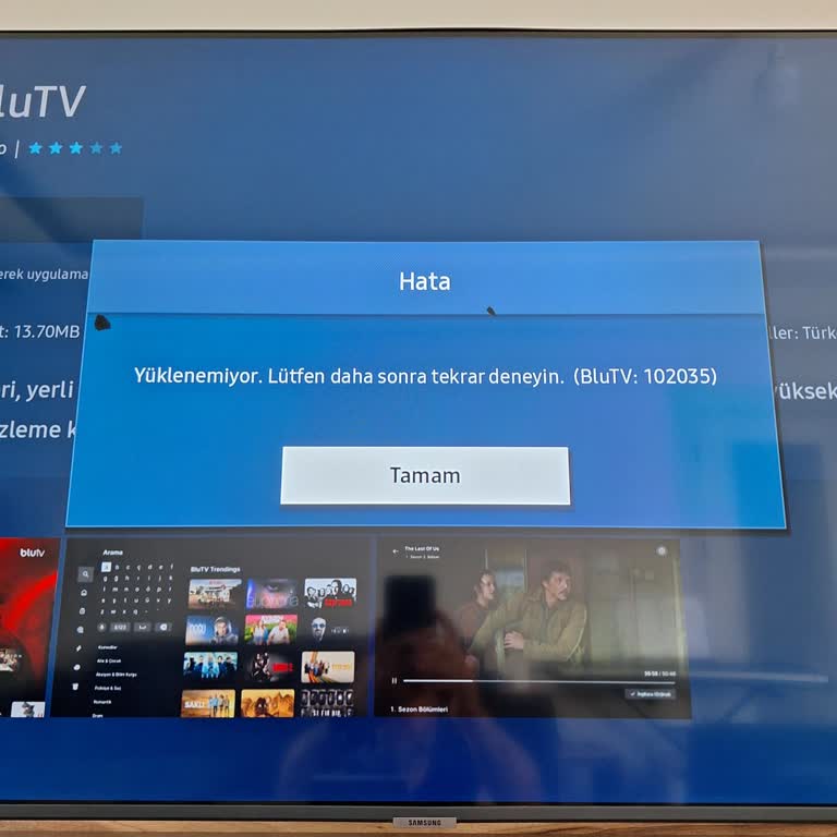Samsung Smart TV Uygulama Yükleyemiyorum