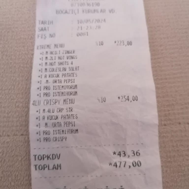 KFC Verilen Parayı Hak Etmiyor.!