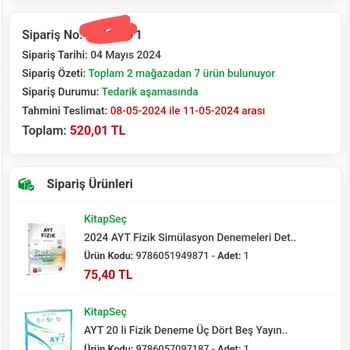 Kitapsec Tedarik Aşamasında
