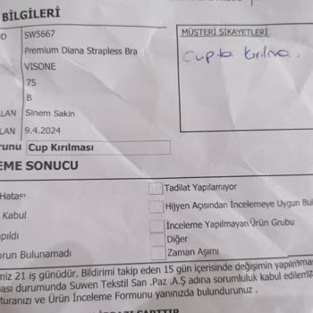 Suwen Ürün İncelemesinde Ret