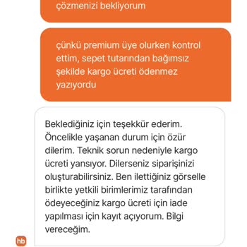 Hepsiburada Sitesi Premium Üyelerinden Kargo Ücreti Alıyor!
