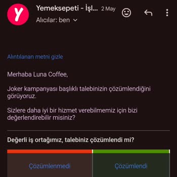 Yemeksepeti Joker Reklam Gösterimi Ve Sorun Çözememeleri
