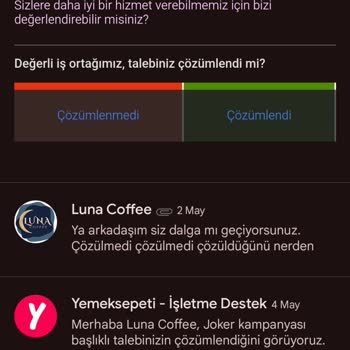 Yemeksepeti Joker Reklam Gösterimi Ve Sorun Çözememeleri