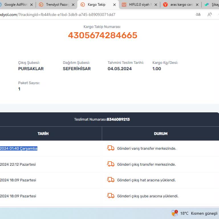 Aras Kargo 11 Günde Teslim Edilemeyen Kargo