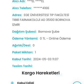 Kargoist Kargonun İadesine İlişkin Bilgi Alamama