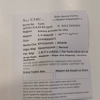 So Chic Armada Şube İlgisizliği