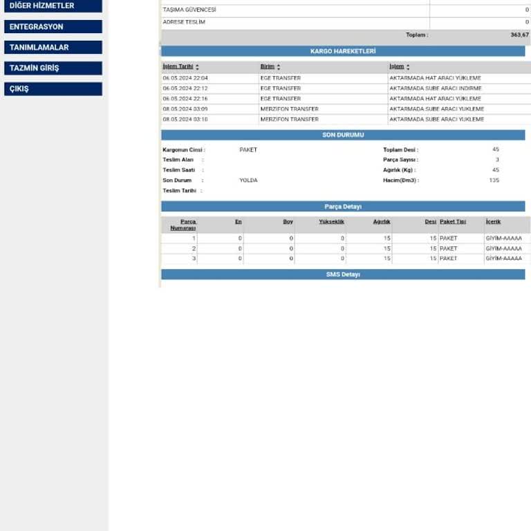 Aras Kargo, Kargomu Kaybetti