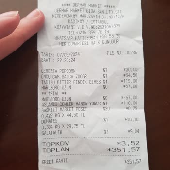 Abdurrahman Tatlıcı Tadıbu Ürünü Bozuk Çıktı.