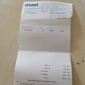 Mavi Değişim Ürünü İçin Fazladan Para Aldı