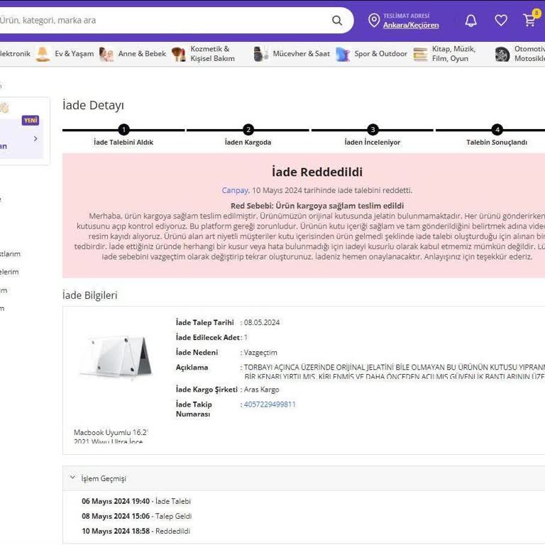 N11 Haklı Olan Müşterisini Değil Satıcıyı Tutuyor