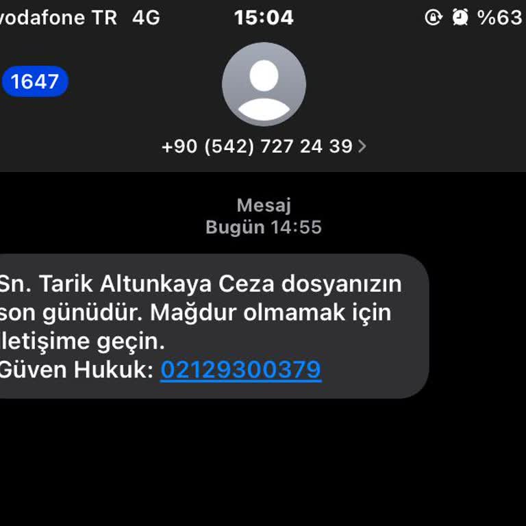Güven Hukuk (Sms) Güven Hukuk SMS