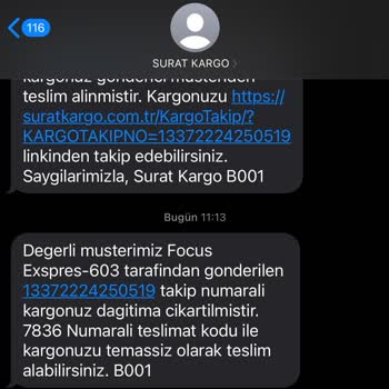 Sürat Kargo Metropol Şubesi Kargoları Getirmiyor