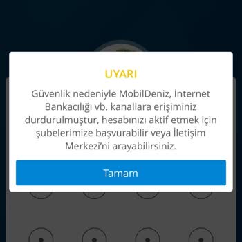 Denizbank Mobilbank Bankacılık Kapatılması