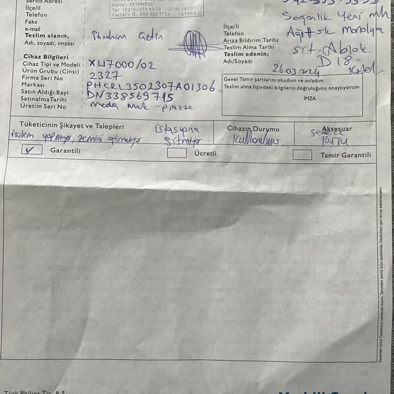 PHILIPS Ev Aletleri Rezil Philips Servis Ve Çözüm Süreci