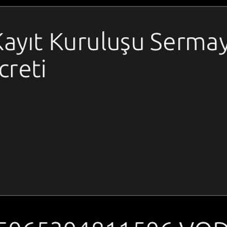 Merkezi Kayıt İstanbul MKK Sicil Numarasının İptal Edilmesi