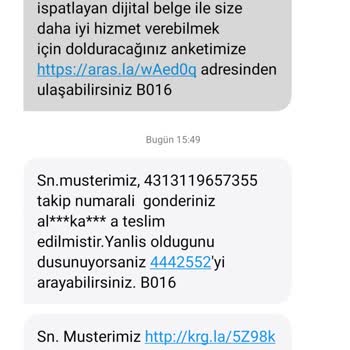 Uşak Merkez Aras Kargo Karun Şubesi