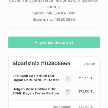 Shopier Mios Luxury Parfüm