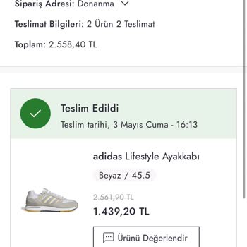 41 Burda Boyner Mağazasına Değişim İçin Verilen Ayakkabı.