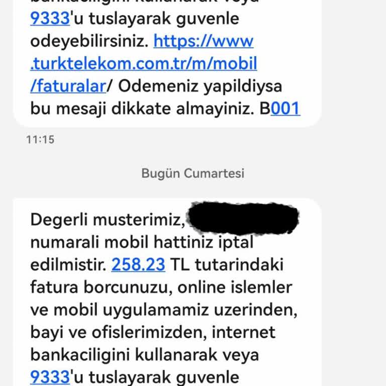 Türk Telekom Hat Kapatma Masrafları