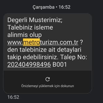 Metro Turizm Para İadesini Kasten Geciktiriyor