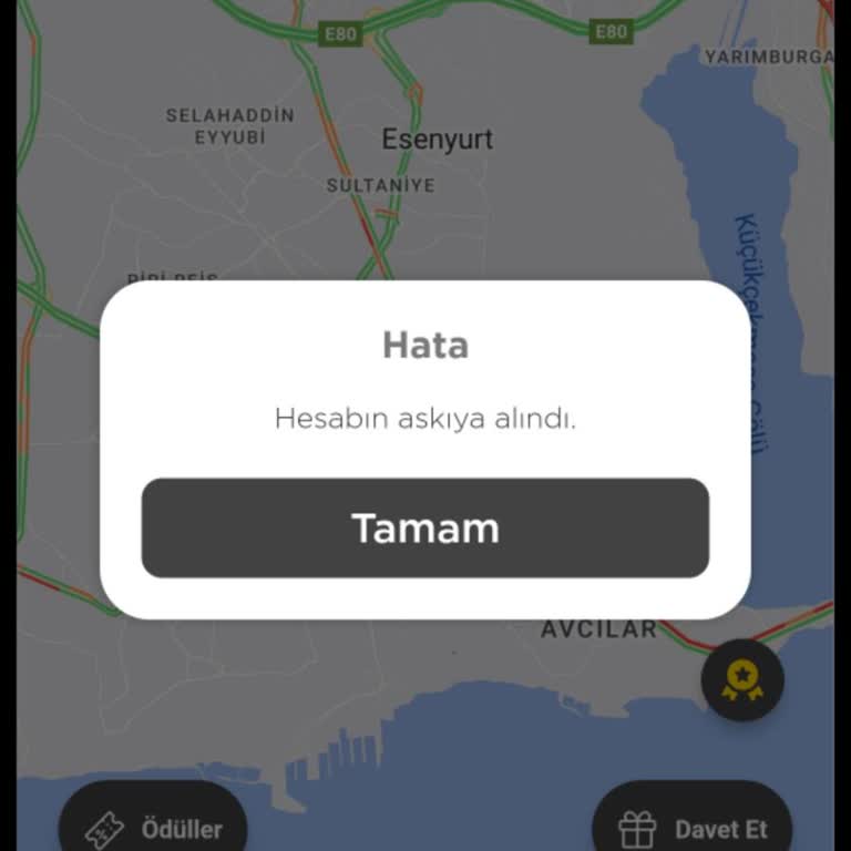 Martı Tag Sürücü Hesabım Askıya Alındı