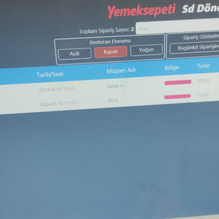 Yemek Sepeti Entegrasyon Problemi