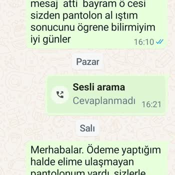 Bulem Butik Sosyal Medya Üzerinden Satış Yapan Butikten Ürün Değişimi Ve Gönderim Sorunu
