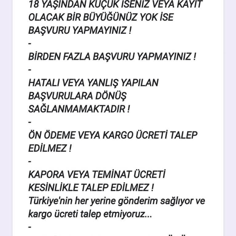 Evde Ekişi Paketleme Kişisel Bilgilerimin Korunması Talebi