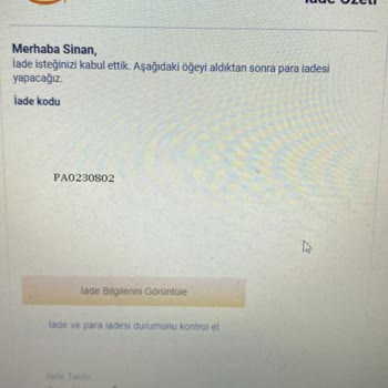 Amazon TR-Yanlış Ürün Gönderimi Ve İade Sonrası Yapılmayan Para İadesi