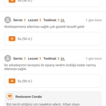 Trendyol Restoranın Puan Artırma Çabaları Ve Hizmet Kalitesi