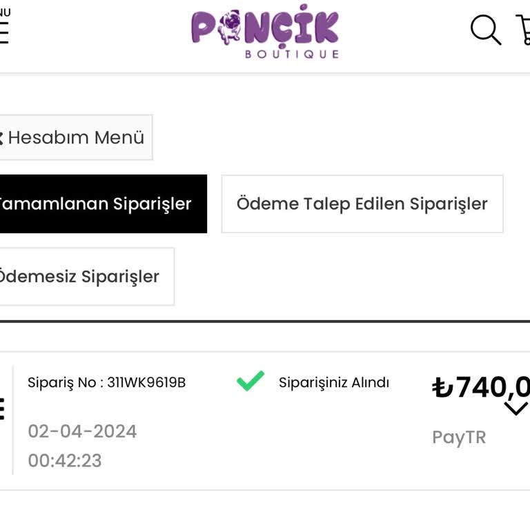 Butik Ponçik Kargoları Göndermiyor İade Yapmıyor