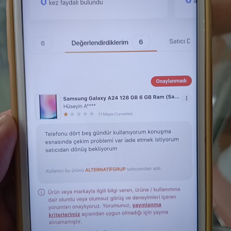 Hepsiburada Uygulaması Dan Şikayetçiyim