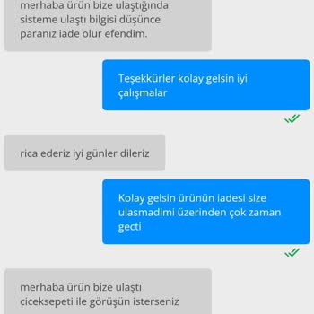 Çiçek Sepeti Ücret İadesi Yapmıyor