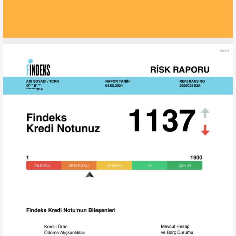 Findeks Az Riskli Hatası