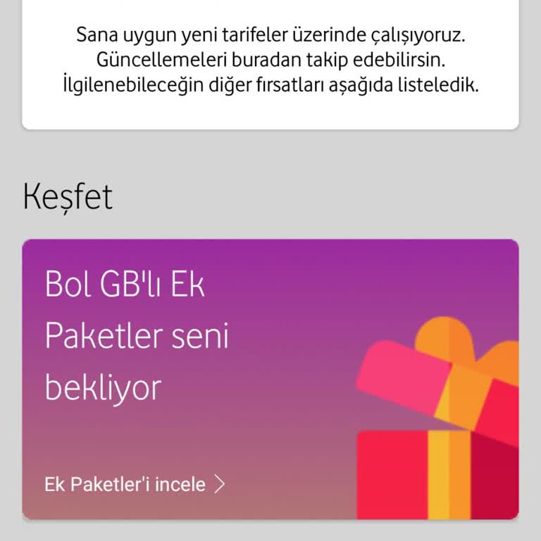 Vodafone Tarife Değiştiremiyorum Geçebileceğin Tarife Bulunamadı Diyor