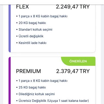 AJet (Anadolu Jet) Kesintisiz İadeli Bilete, Kesintili İade