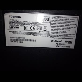 Vestel Failed To Repair Toshiba 50" TV Screen