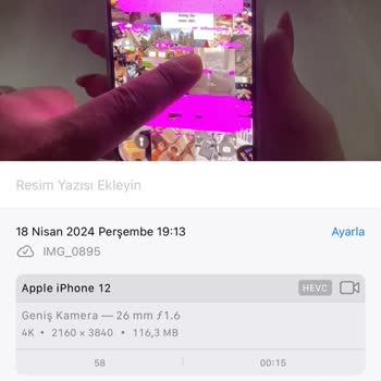 KVK Apple İphone 15 Pro Max Penbe Ekran Arızası Vatan Bilgisayar