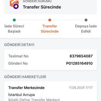 Trendyol Kumtel Fırın Elime Ulaşmaması