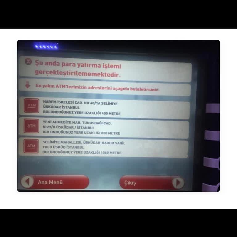 Akbank Sistem Dışı ATM